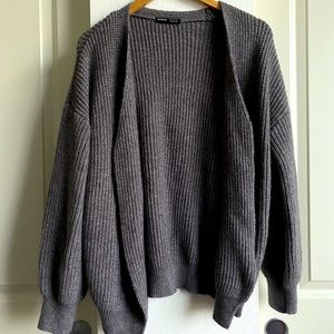 Shein knit grey cardigan size medium